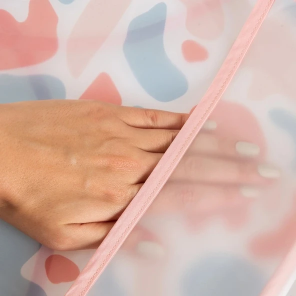 BabyJem Leke Tutmaz Giymeli Önlük 839 Pembe - Resim 5