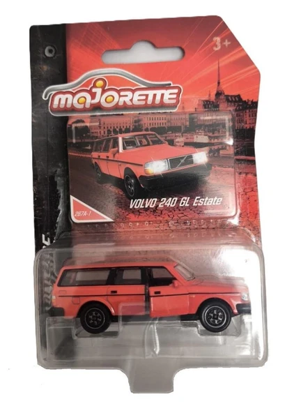 Majorette Vintage Metal Diecast Kırmızı Volvo 240 Gl Estate - 3