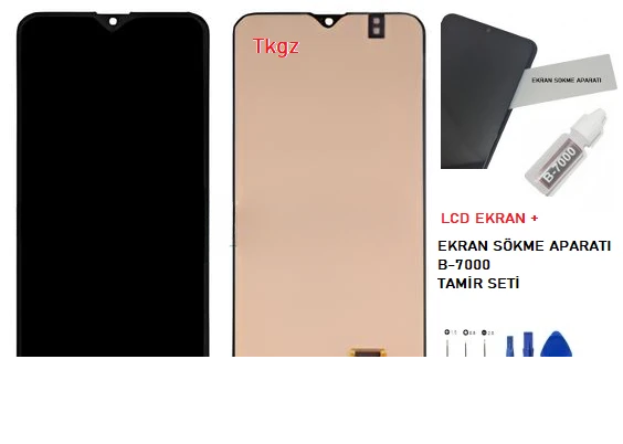 Tkgz Samsung Galaxy A20 - SM-A205 Lcd Ekran Dokunmatik SERVİCE PACK + B-7000 + TAMİR SETİ - 2