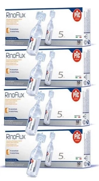 4 KUTU PIC SOLUTION PİC RİNOFLUX SERUM FİZYOLOJİK 5 ml x 10 Adet
