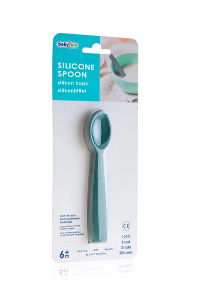 Babyjem Silikon Kaşık 759 Mint - Resim 7