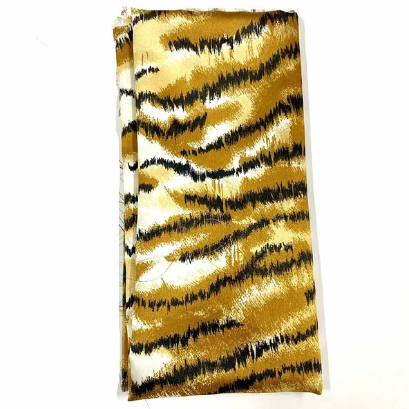 Saten Astar Kumaş ( 50x100 Cm ) Leopar L2