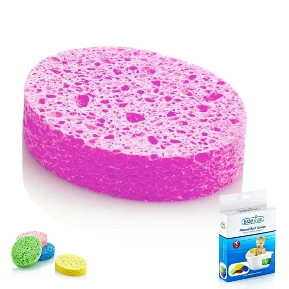 Babyjem Bebek Banyo Süngeri Selülozik 020 Pembe ürün görseli 1