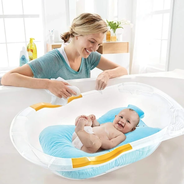 Babyjem Köpüklü Bebek Banyo Yatağı 436 Mavi - Resim 2