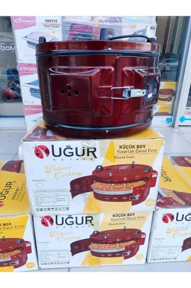 Uğur UĞUR KATMER DAVUL FIRIN TEK TEPSİLİ BORDO - 2