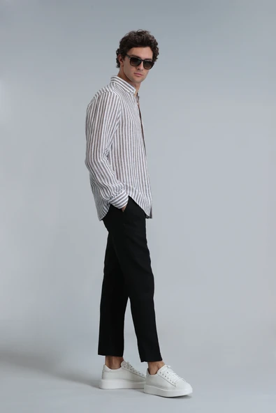 Lufian 111190328 Karl Spor Erkek Chino Pantolon Slim Fit Erkek Pantolon - Resim 3