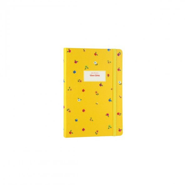 Victorias Journals 14x20 Mini Flowers Noktalı Sert Kapak Lastikli Defter - 2