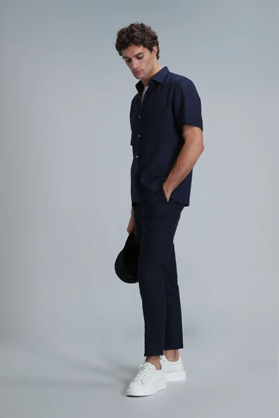 Lufian 111190328 Karl Spor Erkek Chino Pantolon Slim Fit Erkek Pantolon - Resim 8