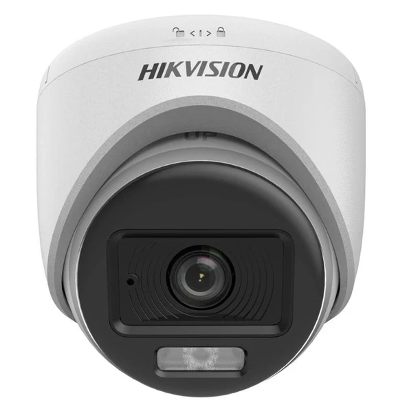 Hikvision TVI-AHD 2MP 2.8Mm Sabit Lensli Colorvu IR Turret Dome Analog Kamera (DS-2CE70DF0T-LPFS) - 2