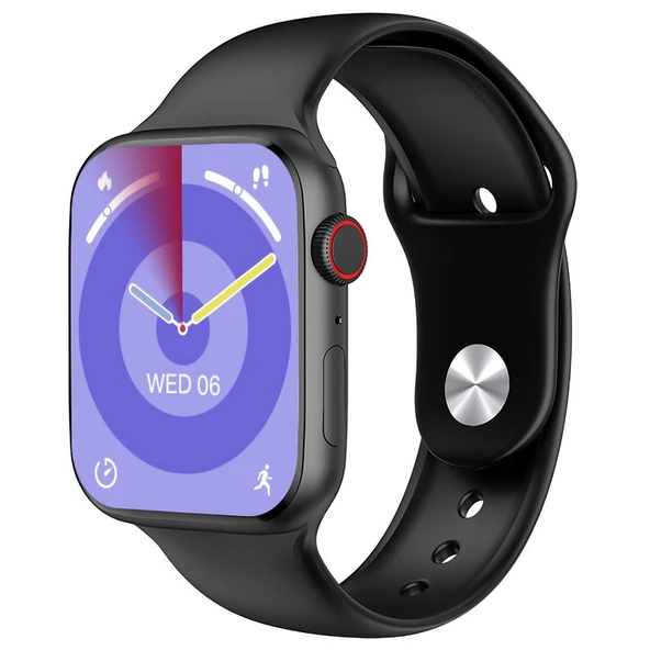 Hytech W99 Watch IOS Ve Android Uyumlu Mactive 2.05 İnç Geniş Ekranlı Siyah Akıllı Saat