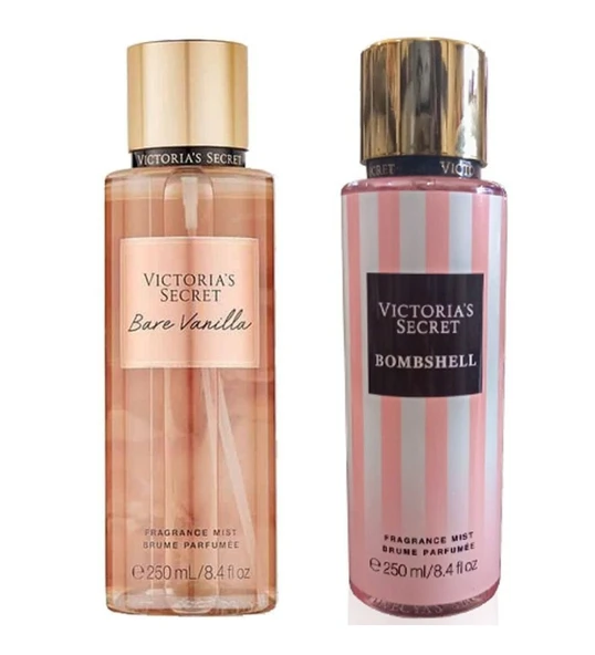 Victoria's Secret Bare Vanilla-Bombshell Vicut Spreyi Seti 250 ml/8.4 oz.
