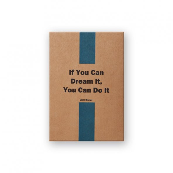 Keskin Color Container QuotesOnKraft A5 32 Yaprak Noktalı You Can Do It Dikişli Defter