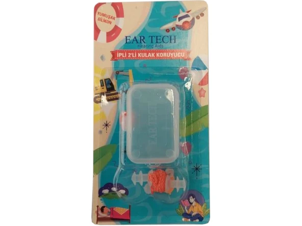 EAR TECH KULAK TIKACI SİLİKON İPLİ