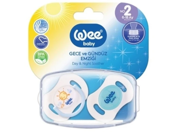 WEE BABY 153 YALANCI EMZİK GECE & GÜNDÜZ 2'Lİ NO: 2 - MAVİ