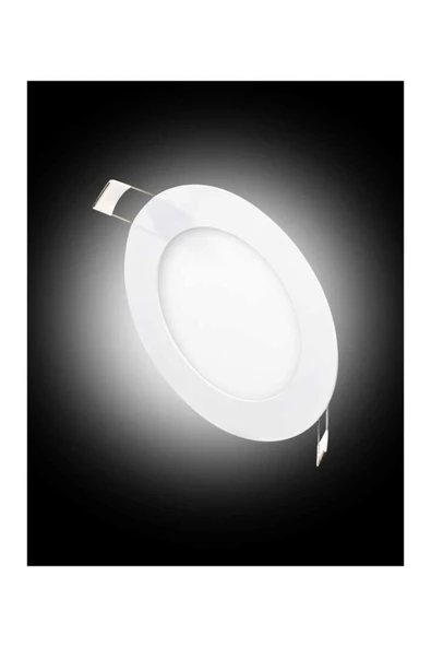 10 Adet Global K2 KDL400 6W 6500K Beyaz Smd Yuvarlak Slim Led Panel