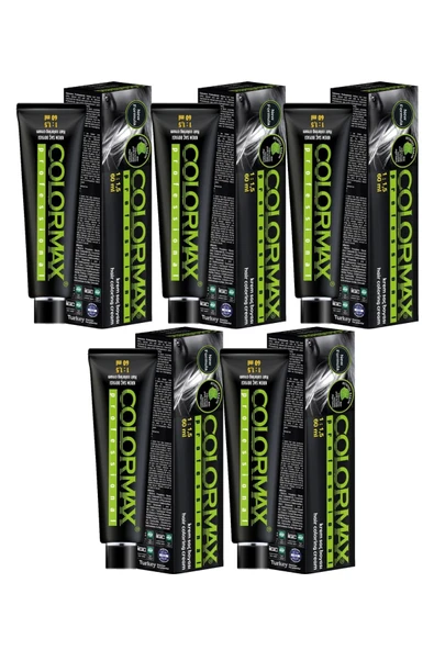 Colormax SPS603 Nouveau 2025/000 Naturel Açıcı 60 Ml 5 Adet Saç Boyası + 5 Adet 90 Ml Oksidan Set