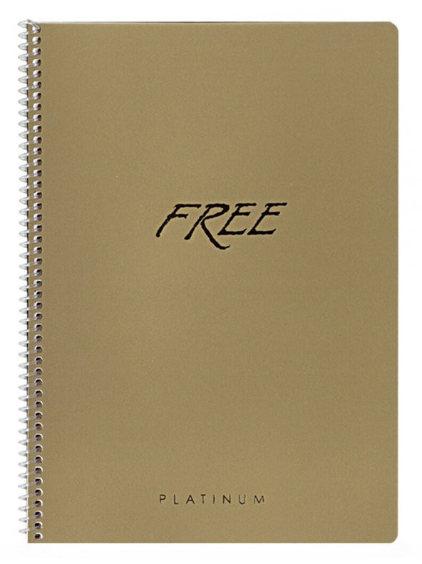 Keskin Color Free Platinum A5 80 Yaprak Çizgili Plastik Kapak Spiralli Defter - 2