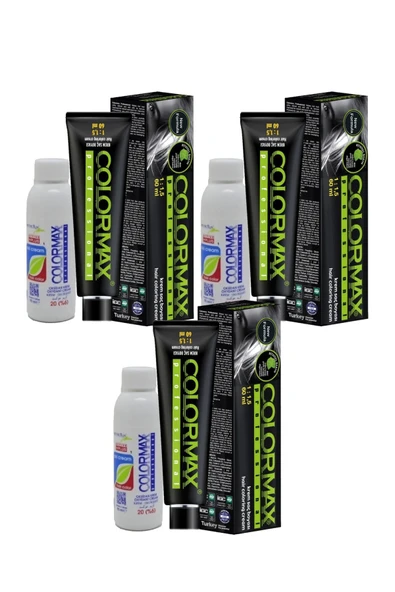 Colormax SPS925 Nouveau 2025/07.03 Fındık Kabuğu 60 Ml 3 Adet Saç Boyası + 3 Adet 90 Ml Oksidan Set - 2