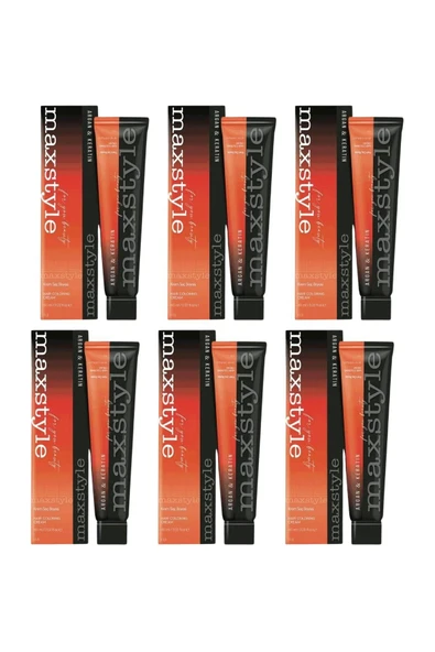 Maxstyle SPS352 Argan ve Keratin 2025/06.11 Yoğun Koyu Küllü Kumral 60 Ml 6 Adet Saç Boyası Oksidansız