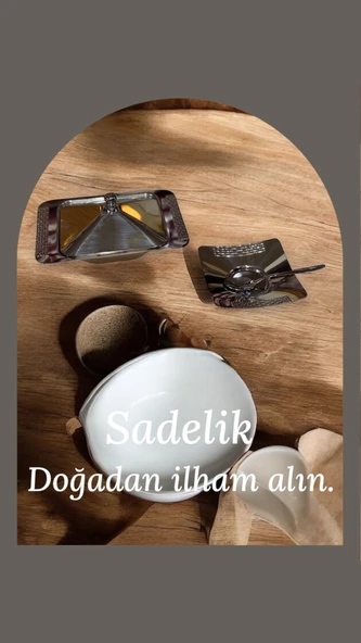 Nehir sırma çay tabak şekerlik kaşık seti - 26 parça çay seti - 2