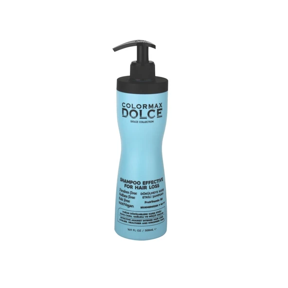 Colormax Dolce NEW Series Dökülme Karşıtı ProVitamin B5 Vegan Şampuan 500 ML 1 Adet