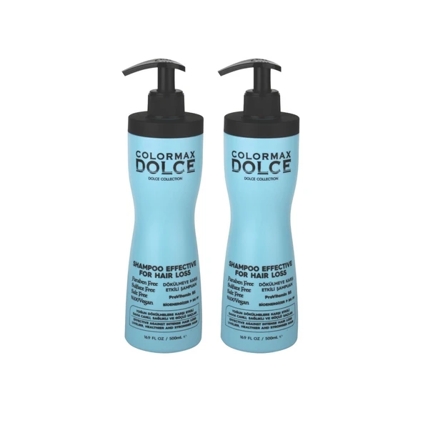 Colormax Dolce NEW Series Dökülme Karşıtı ProVitamin B5 Vegan Şampuan 500 ML 2 Adet