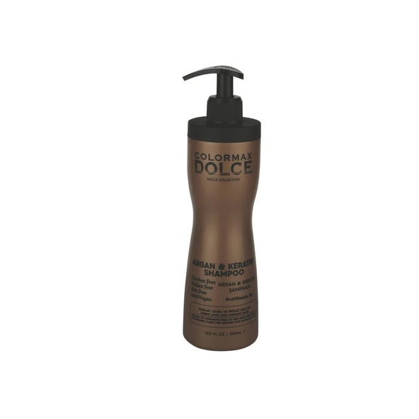 Colormax Dolce NEW Series Argan ve Keratinli ProVitamin B5 Vegan Şampuan 500 ML 1 Adet