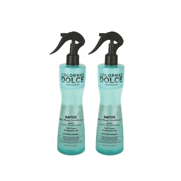 Colormax Dolce NEW Series B&Tox İki Fazlı Saç Kondisyoneri / Spreyi / Fön Suyu 400 ML 2 Adet
