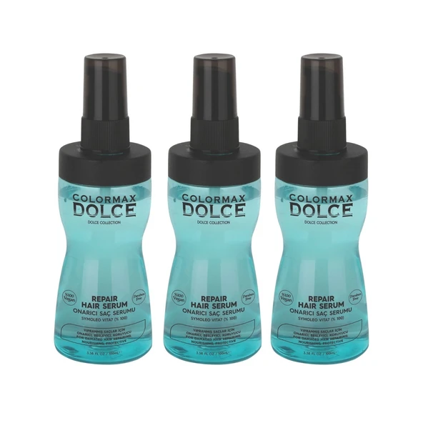Colormax Dolce NEW Series Vegan Symoleo Vita7 Onarıcı Saç Serumu 100 ML 3 Adet