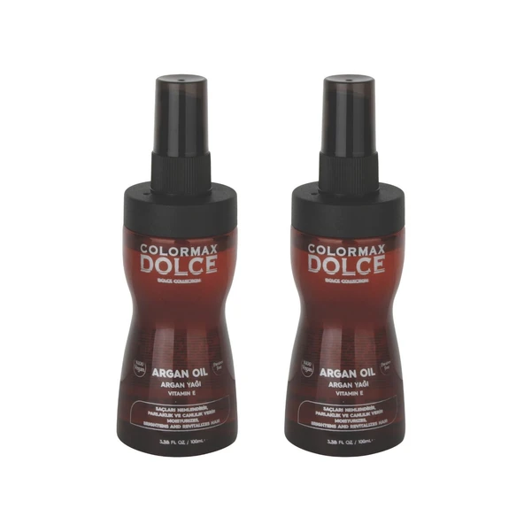 Colormax Dolce NEW Series Vegan Vitamin E Omega Argan Yağı 100 ML 2 Adet