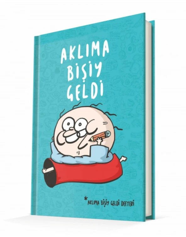 Deffter Uykusuz Aklıma Bişiy Geldi 96 Yaprak Çizgili Sert Kapak Defter