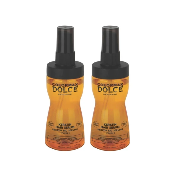 Colormax Dolce NEW Series Vegan Vitamin E Keratin Saç Serumu 100 ML 2 Adet