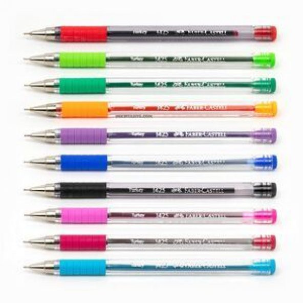 Faber-Castell Tükenmez Kalem 10lu Karışık 1425 - 2