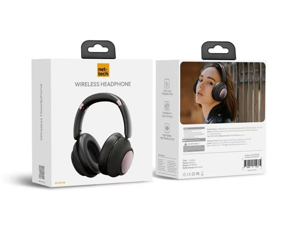 Nettech NT-BTH18 ANC Lenyes Wireless Kulak Üstü Bluetooth 5.3 Kulaklık - 3