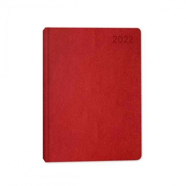 Keskin Color 17x24 Termo Deri Günlük Ajanda 2022 - Kırmızı