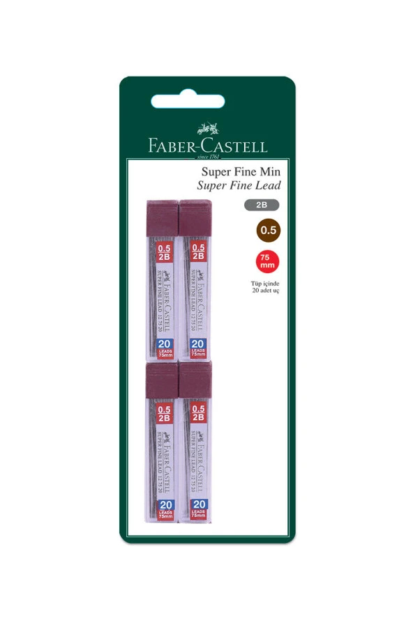 Faber-Castell Fine Min 0.5 Mm 4'lü 2b Uç
