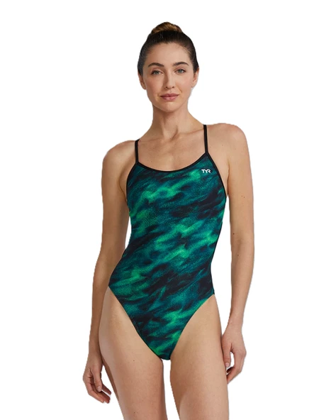 TYR Durafast Elite® TF Kadın Mayosu - Soren (Yeşil) - Resim 2