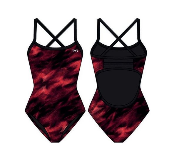 TYR Durafast Elite® TF Kadın Mayosu - Soren (Kırmızı)