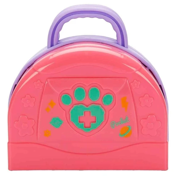 Sürpriz Çantalı Evcil Hayvan Veteriner Oyuncak Seti - Resim 5