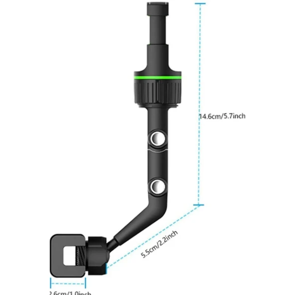 Ozmik Dikiz Aynası Telefon Tutucu,masaüstü, Koltuk Arkası Telefon Tutacağı Car Holder - Resim 3