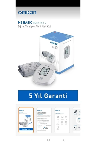 m2 Basıc Hem j-7121 Üst Koldan Ölçer Tansiyon Aleti