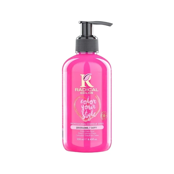 Radical Color NEW 25/Taffy Amonyaksız Su Bazlı Saç Boyası 250 ML 1 Adet Şekerleme