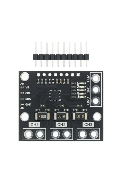 ROBAL 3 Kanal Ina3221 Voltaj Akım Güç Izleme Sesör Modülü 26v 100a Iıc Haberleşme Yüksek Hassasiyet - Resim 2