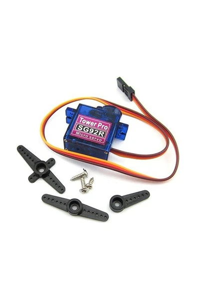 Roboyol Store Tower Pro Sg92r 12gr Micro Servo Motor 2.5kg 4,8v Plastik Dişli Dijital Dıy Robot Rc Uçak Rc Araba - Resim 4