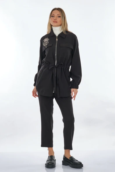 Unique Mode Oversize Uzun Kol Minimalist Kadın Bluz - Günlük & Özel Gün - 2