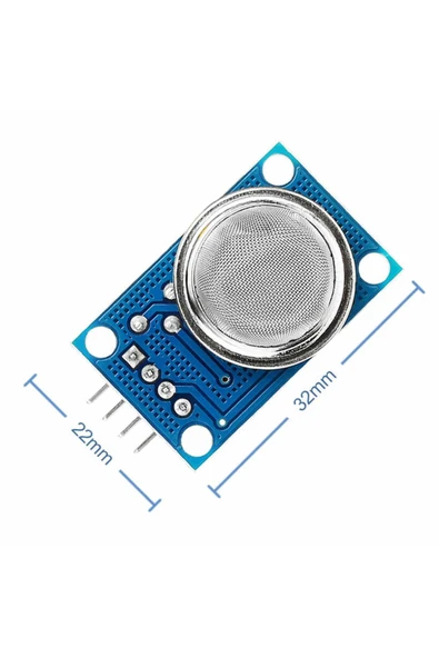 ROBİZ Mq-8 Hidrojen Gaz Sensör Modülü 100-1000ppm H2 Dc 5v Hava Duman Sıvılaştırılmış Yanıcı Metan Alarm