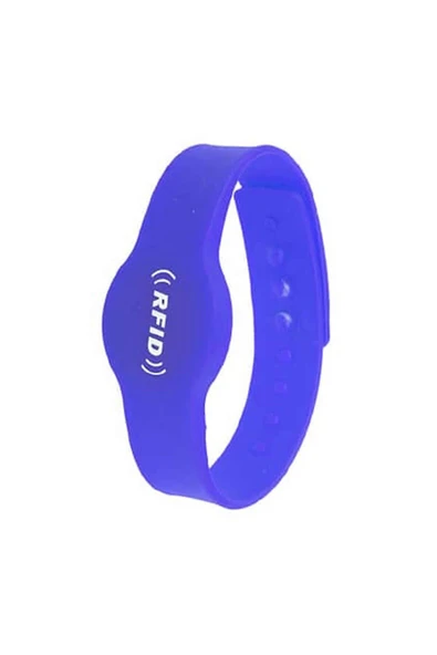 ROBİZ 13.56Mhz Rfid Manyetik Bileklik Mavi Su Geçirmez Silikon Proximity Göstergeç 13.56 Mhz Kapı - 5