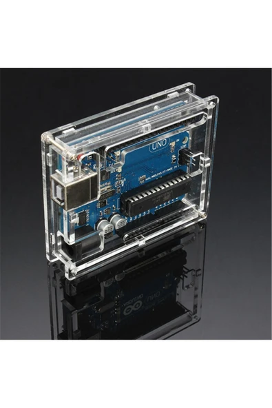 Roboyol Store Arduino Uno R3 Plastik Koruma Kutusu Vidalı Pleksi Kutu - 3