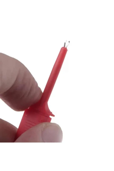 ROBİZ 10lu Dupont Kablolu Kanca Lojik Analizör Prob Mini Test Kancası Lehimsiz Tutucu Yakalayıcı Klips - 8