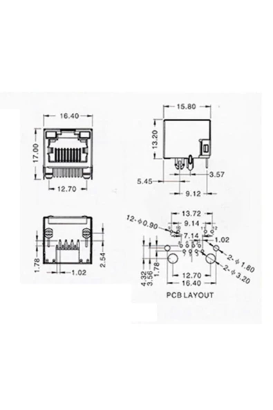 Roboyol Store 8p8c Metal Rj45 Soket Led Göstergeli Ethernet Bağlantı Soketi - Resim 8